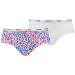 Majtki damskie Puma Printed Hipster 2P różowy pink / white