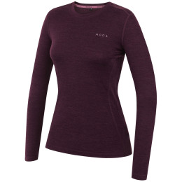 Koszulka damska MOOA MerinoSilk 160 long ciemnofioletowy dark purple melange