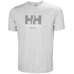 Koszulka męska Helly Hansen Hh Tech Graphic T-Shirt 2.0 szary 853 GREY FOG