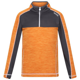 Bluza dziecięca Regatta Hewley pomarańczowy Orange Pepper/Seal Grey