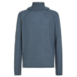 Bluza męska Icebreaker Men Mer 400 RealFleece Grid Pulover Hood niebieski/szary Abyss