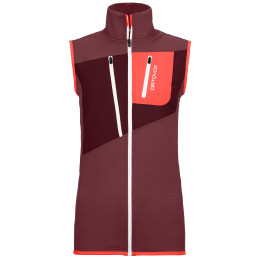 Kamizelka damska Ortovox W's Fleece Grid Vest różowy Mountain Rose