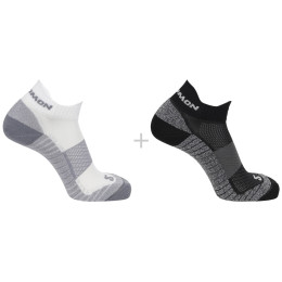 Skarpetki Salomon Aero Ankle 2-Pack biały/czarny