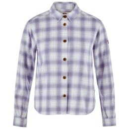 Koszula damska Fjällräven Övik Boxy Flannel Shirt W biały/fioletowy Eggshell-Lavender Mist