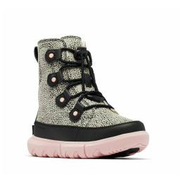 Buty dziecięce Sorel Youth Explorer™ Lace WP czarny/biały Chalk, Black