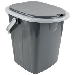 Kosz na śmieci Bo-Camp Portable toilet square 1pc szary gey