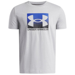 Dziecięca koszulka Under Armour UA B Boxed Sports Update SS Mod Gray Light Heather jasnoszary Mod Gray Light Heather / / Black