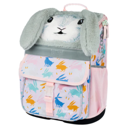 Plecak szkolny kl.1-3 Baagl Zippy szary/różówy Bunny