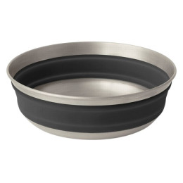 Składana miska Sea to Summit Detour Stainless Steel Collapsible Bowl M szary Beluga Black