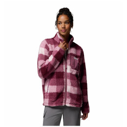 Bluza damska Columbia West Bend™ Print Full Zip Ii fioletowy Antique Mauve, Multi Buffalo Check