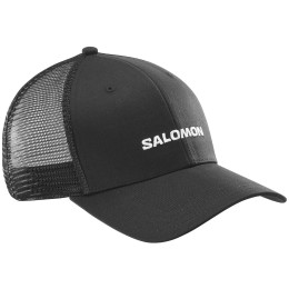 Bejsbolówka Salomon Logo Trucker Cap czarny Deep Black