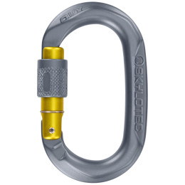 Karabinek Skylotec OVX SG (screw gate) szary/żółty Anthracite/Mustard