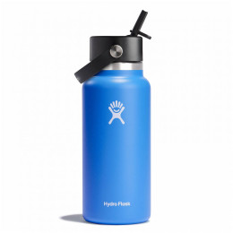 Butelka termiczna Hydro Flask Wide Flex Straw Cap 32 oz niebieski/szary cascade