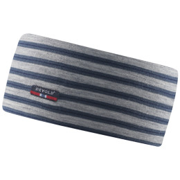 Opaska Devold Breeze Headband kids szary/niebieski  Night stripes