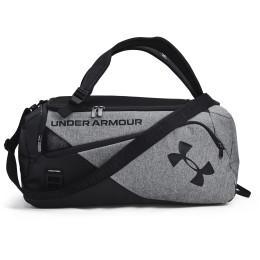 Torba podróżna Under Armour Contain Duo SM Duffle zarys Pitch Gray Medium Heather / Black / Black