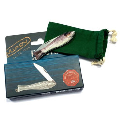 Nóż składany České parky Salmie srebrny