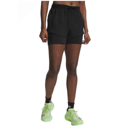 Spodenki damskie Under Armour Velociti Pro 4" 2N1 Short czarny Ultimate Black / / Reflective