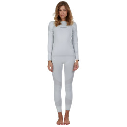 Damska bielizna termoaktywna Fundango Seamless Baselayer Set biały ivory