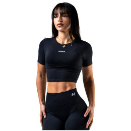 Damski top Nebbia Seamless Short-Sleeve Top Power czarny BLACK