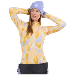 Damska koszulka Fundango Yade II Baselayer Top żółty/fioletowy corn cloud