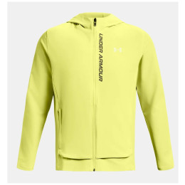 Męska wiatrówka Under Armour Outrun the Storm Jacket jasnozielony Lime Yellow / Marine OD Green / Reflective