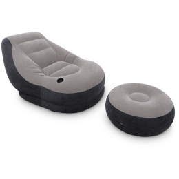 Nadmuchiwany fotel Intex Ultra Lounge jasnoszary grey