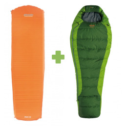 Zestaw Pinguin Set spacáku Savana 195 a karim zielony