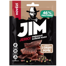 Mięso suszone Jim Jerky Jerky wołowina 3 pieprze 23g