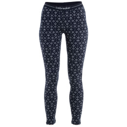 Damskie legginsy Icebreaker W Mer 260 Vertex Leggings First Snow ciemnoniebieski Midnight Navy/Snow/J