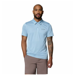 Koszulka męska Columbia Columbia Hike™ Polo niebieski Ripple Blue Heather