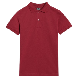 T-shirt dziecięcy 4F Polo Shirt M614 czerwony DARK RED