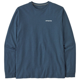 Koszulka męska Patagonia P-6 Logo Responsibili Tee LS niebieski Utility Blue