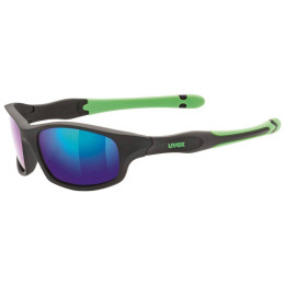 Dziecięce okulary przeciwsłoneczne Uvex Sportstyle 507 czarny Black/Green