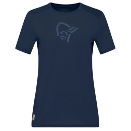 Koszulka damska Norrona femund equaliser merino T-shirt ciemnoniebieski Indigo Night