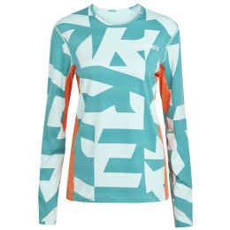 Damska koszulka Adidas Multi Syn Ls Wa zielony/pomarańczowy