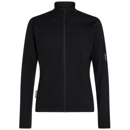 Męska bluza Icebreaker Men Merino Blend 300 RealFleece™ Descender LS Zip czarny Black