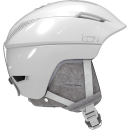 Kask narciarski dla kobiet Salomon Icon² C. Air biały WhiteGlossyPremium