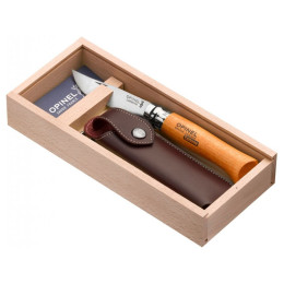 Nóż Opinel Zestaw podarunkowy N°08 Carbon