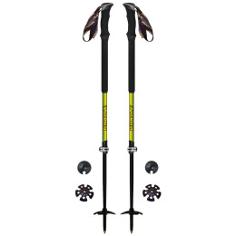 Kije trekkingowe Vipole Skitour Vario czarny/zielony