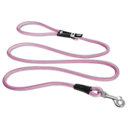 Smycz dla psa Curli Stretch Comfort Leash jasnoróżowy Pink