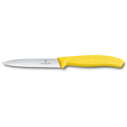 Nóż do warzyw Victorinox ząbkowany 10cm żółty