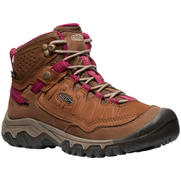 Damskie buty trekkingowe Keen Targhee Iv Mid Wp Women brązowy bison/beaujolais