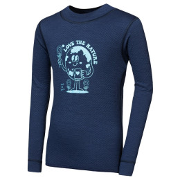 Dziecięca koszulka Sensor Merino DF Planet Deep Blue ciemnoniebieski Deep Blue