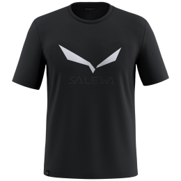 Koszulka męska Salewa Solidlogo Dri-Rel M S/S Tee czarny Black out