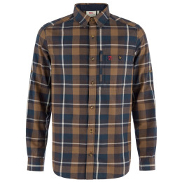 Koszula męska Fjällräven Fjällglim Regular Shirt M brązowy Wood Brown-Black Oak