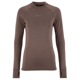Damska koszulka Craft Wool Comfort Rn LS W brązowy Brown
