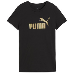 Koszulka damska Puma ESS NO. 1 LOGO Metallic Tee czarny PUMA Black-metallic gold