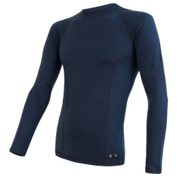 Męska koszulka Sensor Merino DF dł.r. niebieski DeepBlue