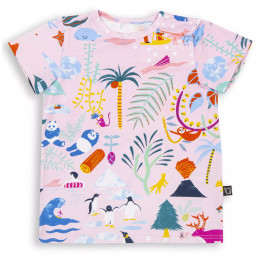 T-shirt dziecięcy Wouki Sora Pink