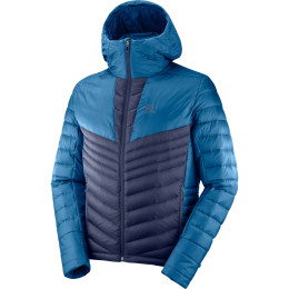 Męska kurtka puchowa Salomon Haloes Down Hoodie M niebieski Poseidon/NightSky